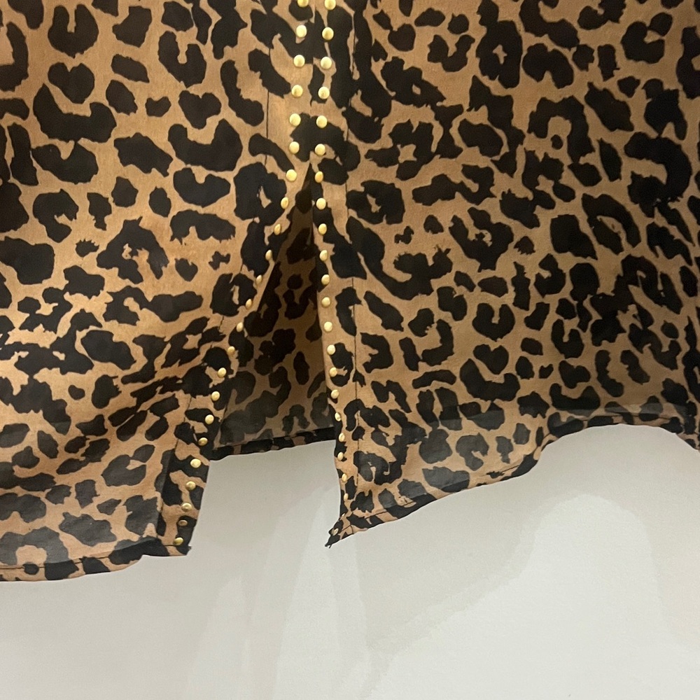 Focus 2000 Leopard Print long sleeves Blouse in Brown and Black - Picture 7 of 7